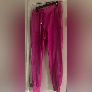 Nicole Miller Fuchsia Jogger Pants